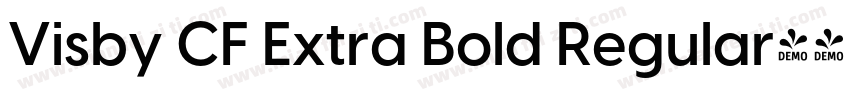 Visby CF Extra Bold Regular字体转换